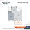 1 bed 1 bath Floor Plan A 1 bed 1 bath Floor Plan A Floor Plan at Abbington Village Apartments, Columbus